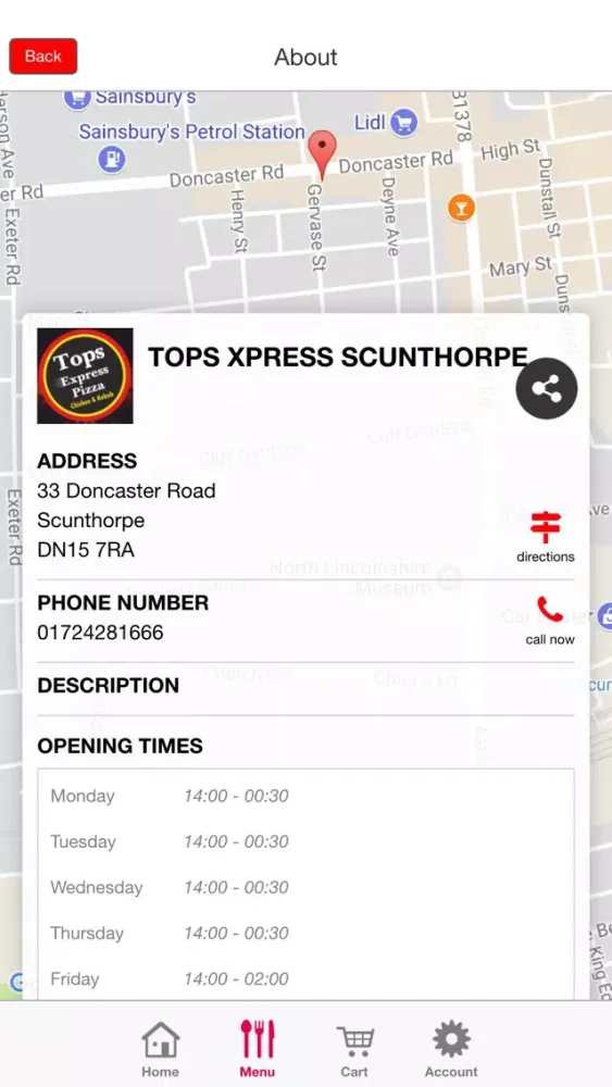 Tops Express Pizza Scunthorpe स्क्रीनशॉट