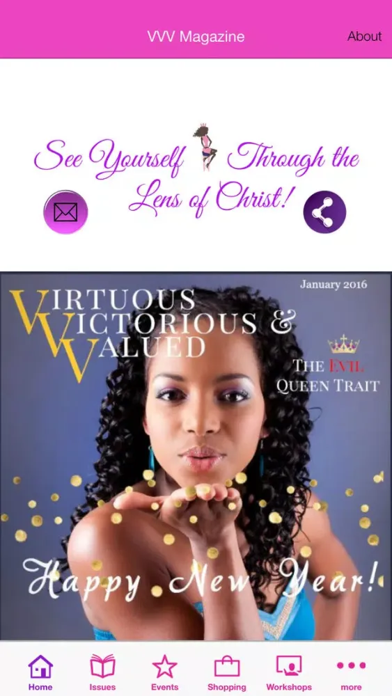 Zrzuty ekranu Virtuous Victorious & Valued Magazine