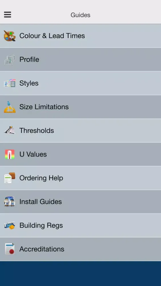 Whiteline Technical Manual Screenshots