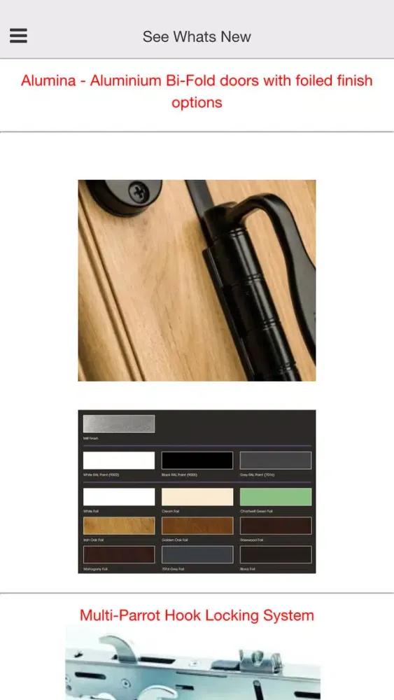 Whiteline Technical Manual Screenshots