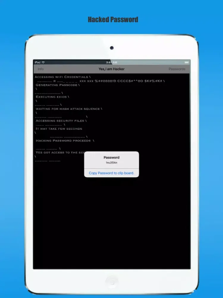 Screenshot di Wifi Hack Prank iPad 