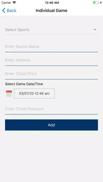 Athletic Dir. Admin Screenshots