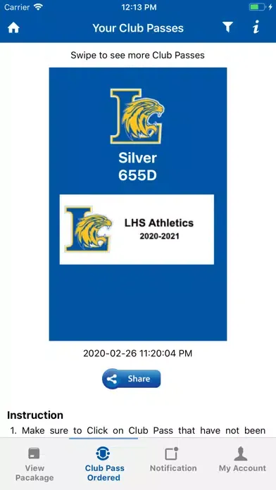 Captures d'écran de LHS Athletics