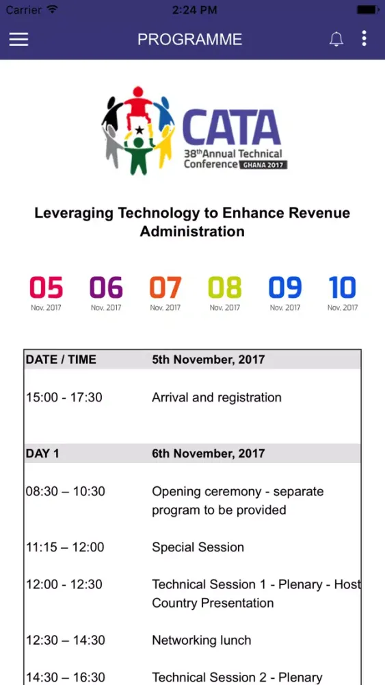 38th CATA Annual Conference Screenshots