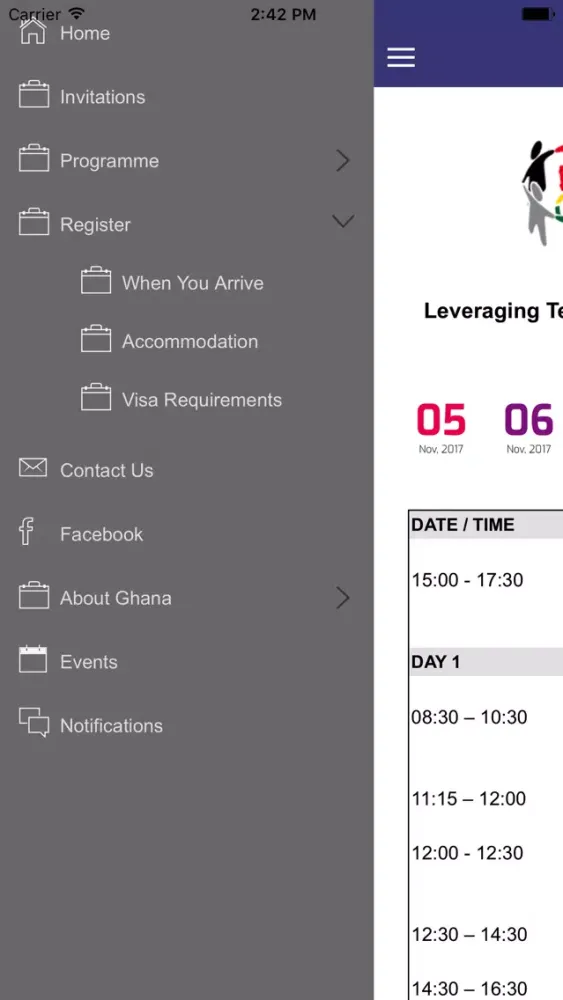 38th CATA Annual Conference Screenshots