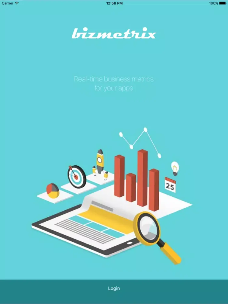 ภาพหน้าจอของ Bizmetrix - Realtime business metrics for your app iPad 