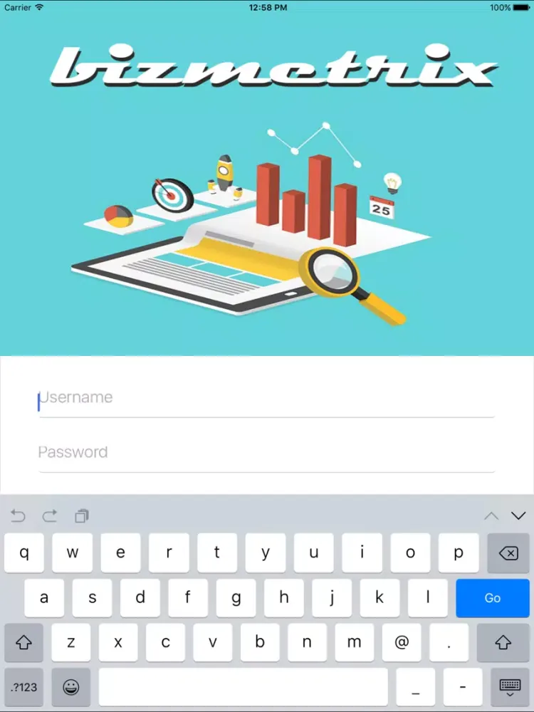 ภาพหน้าจอของ Bizmetrix - Realtime business metrics for your app iPad 