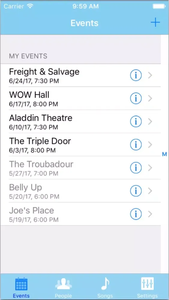 Скриншоты ONE Event Planning App