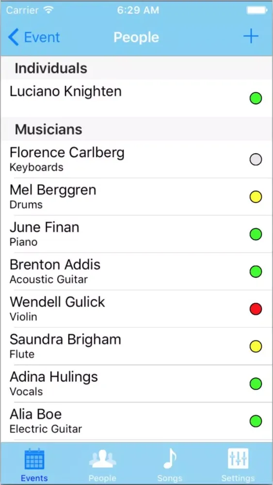 Скриншоты ONE Event Planning App