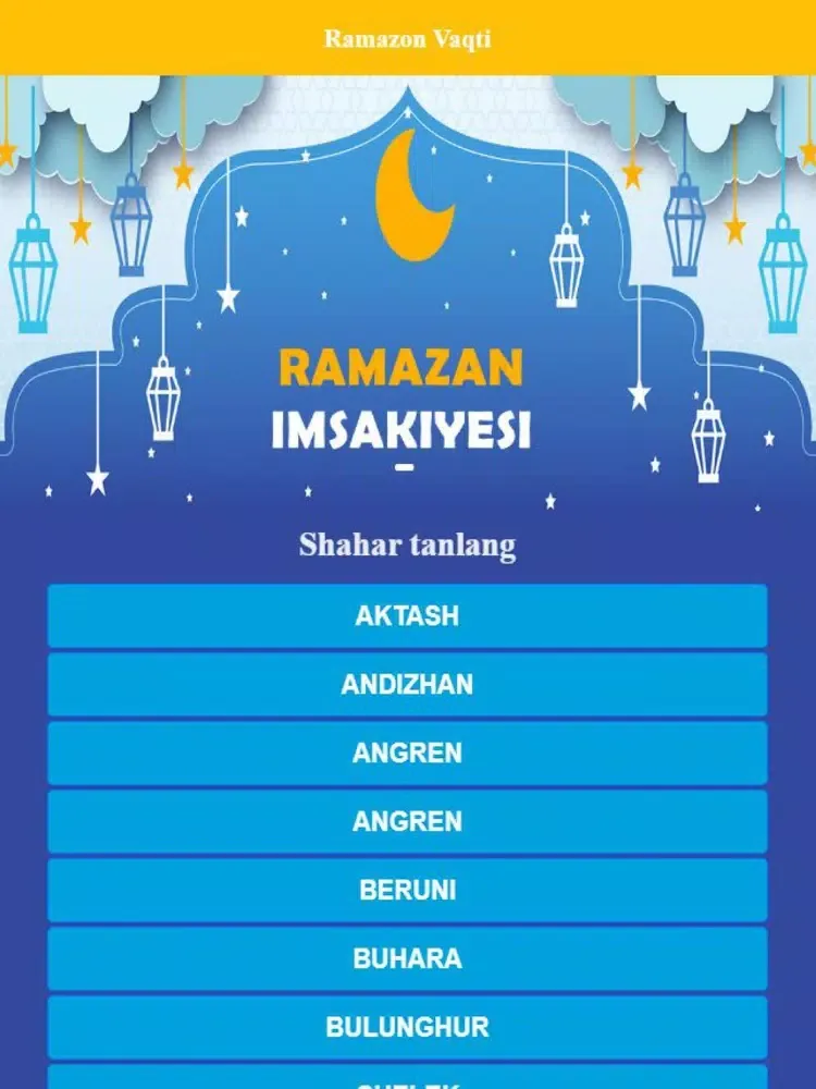 Tangkapan skrin Ramazon iPad 