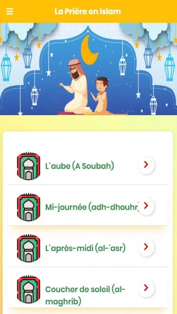 Tangkapan layar La Prière en Islam