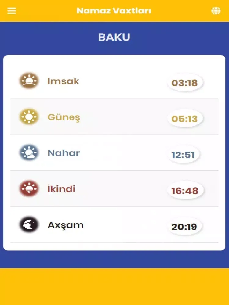 Namaz Vaxtları iPad  স্ক্রিনশট