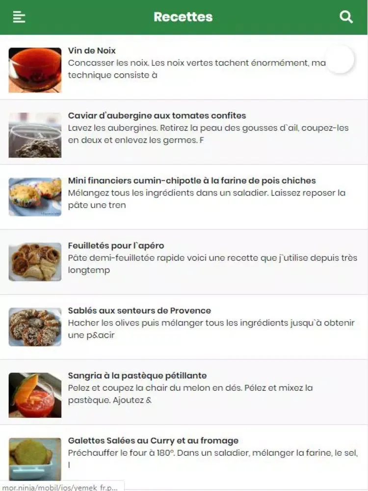 Recettes de Cuisine iPad  스크린샷