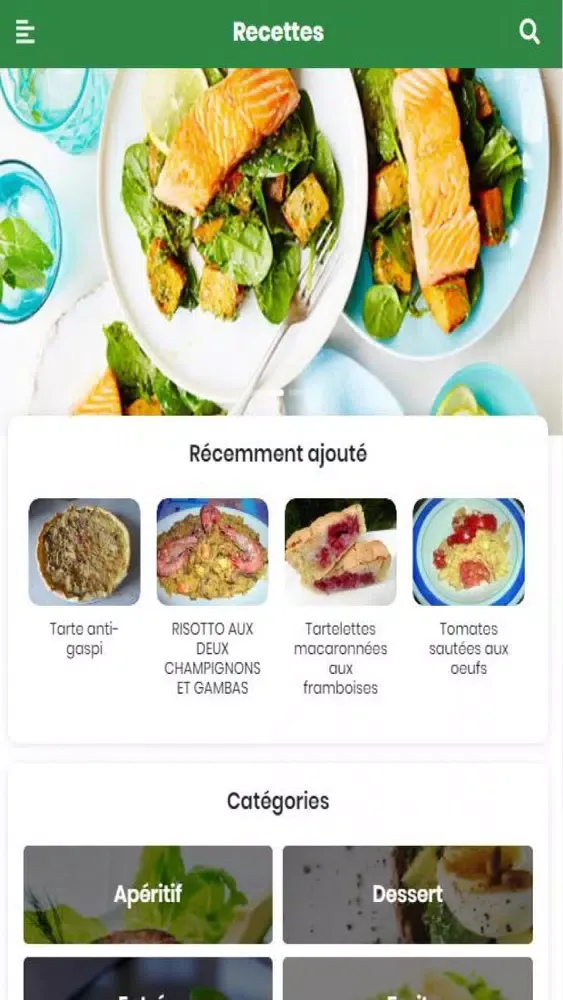Recettes de Cuisine 스크린샷