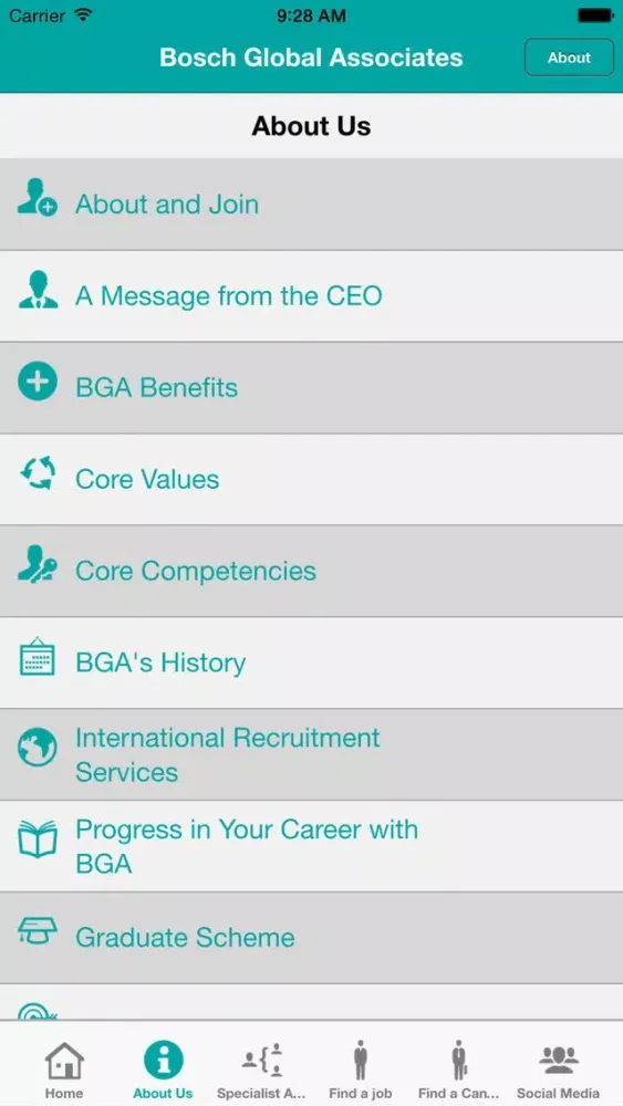 Screenshot di Bosch Global