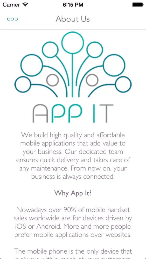Tangkapan skrin App It Global