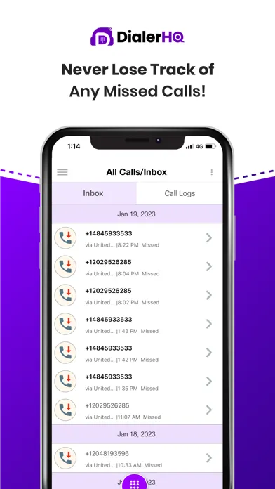 DialerHQ - VoIP Phone Number Screenshots