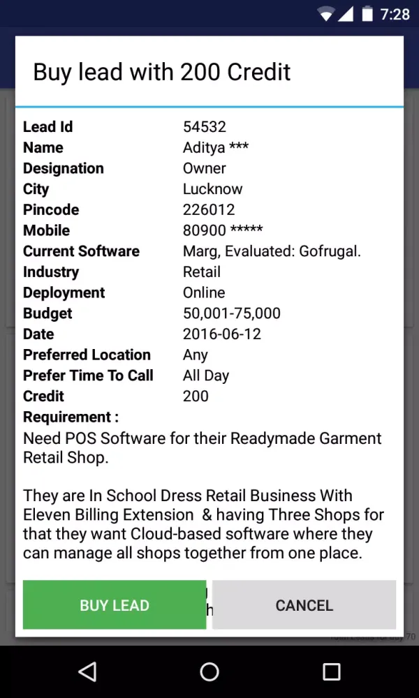 SoftwareSuggest Vendors App Screenshots