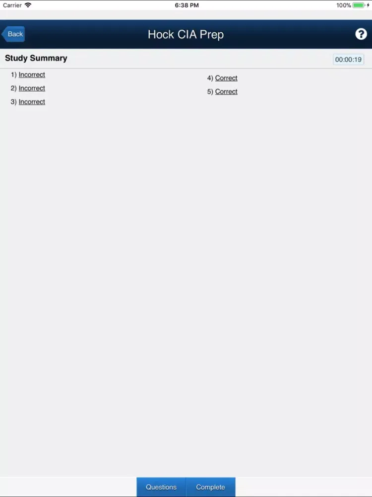 HOCK CIA Prep iPad  Ekran Görüntüleri