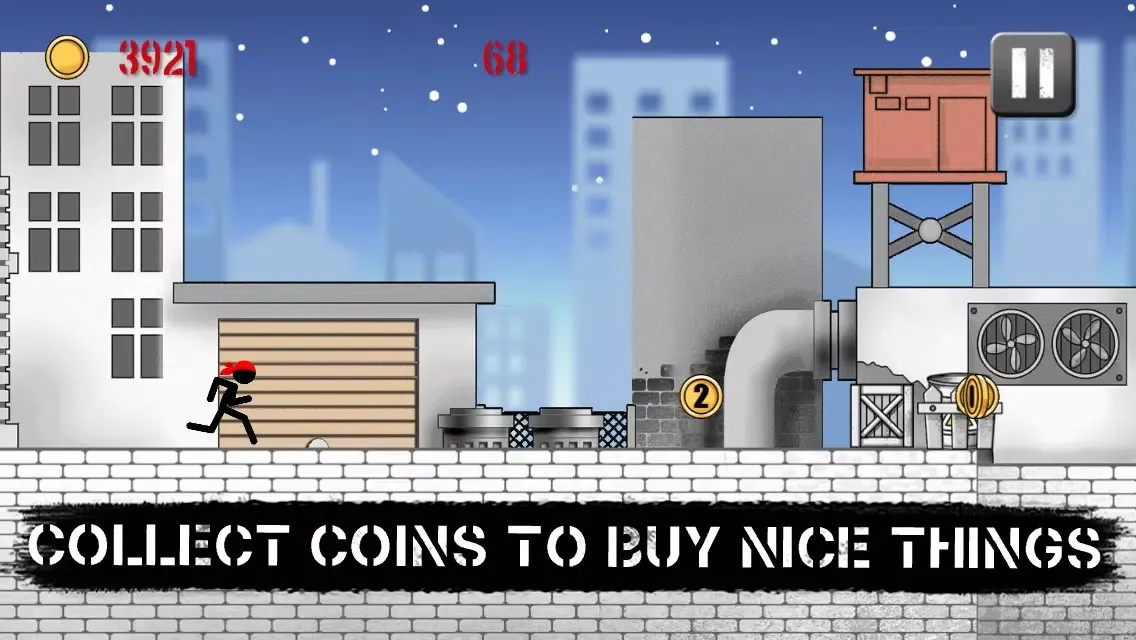 Stickman Runner Game - Free Platform Jumper স্ক্রিনশট