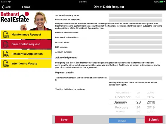 ภาพหน้าจอของ Bathurst Real Estate P-MGMT iPad 