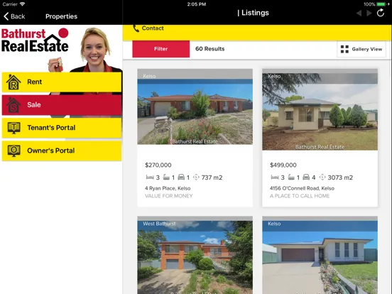 ภาพหน้าจอของ Bathurst Real Estate P-MGMT iPad 