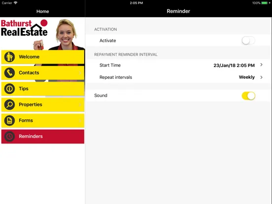 ภาพหน้าจอของ Bathurst Real Estate P-MGMT iPad 