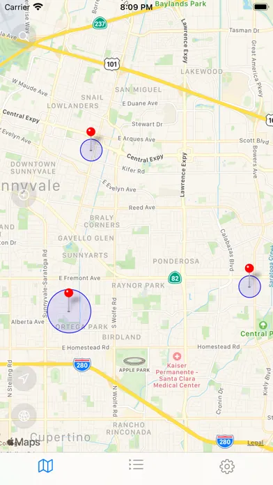 Map Alarm-alert on locations应用截图