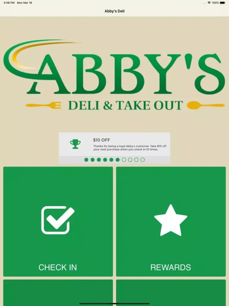 Zrzuty ekranu Abby's Deli & Take Out iPad 