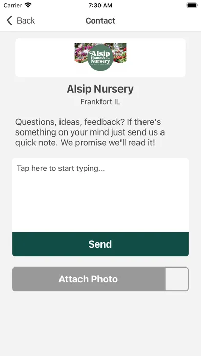 Zrzuty ekranu Alsip Nursery