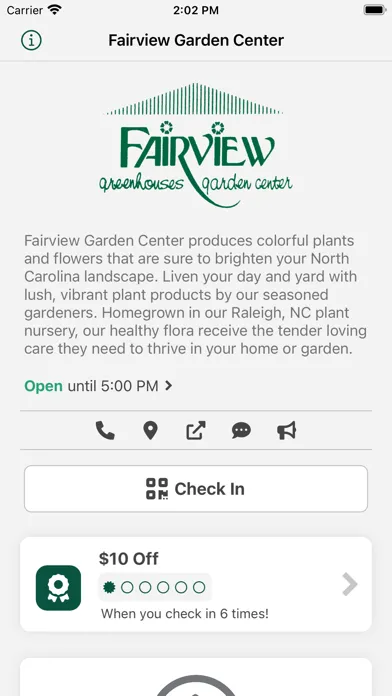 Tangkapan layar Fairview Garden Center