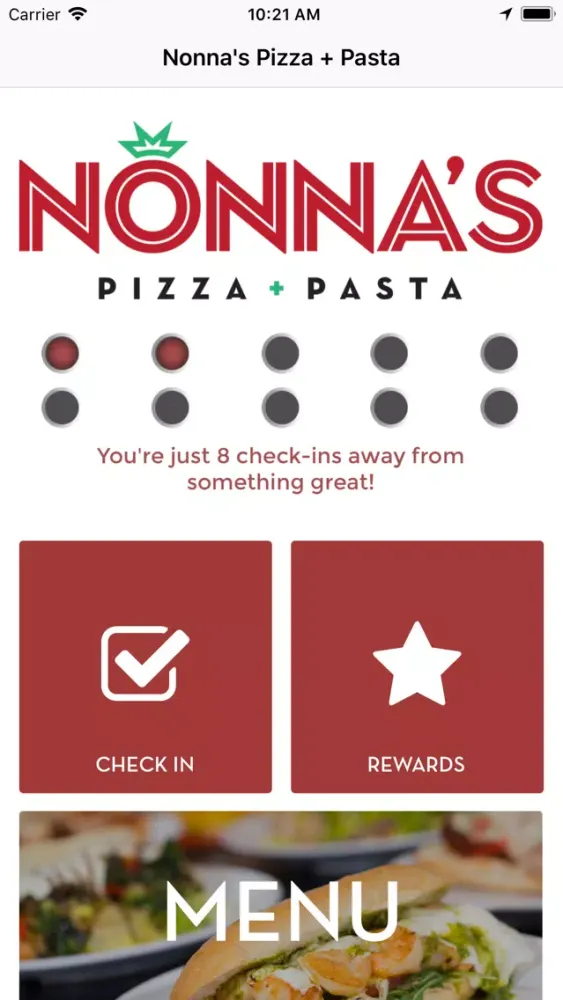Nonna's Pizza + Pasta स्क्रीनशॉट