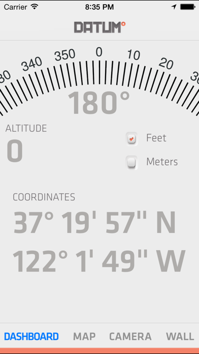 Capturas de tela do Datum GPS Photography - GPS dashboard with location stamped photography