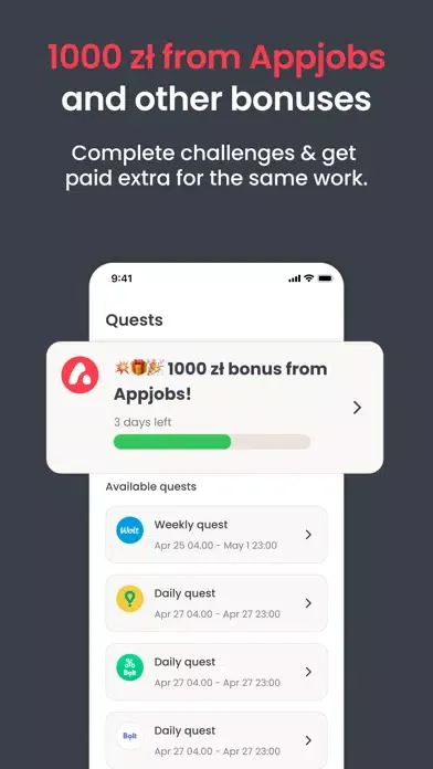 Скриншоты Appjobs: courier fleet partner