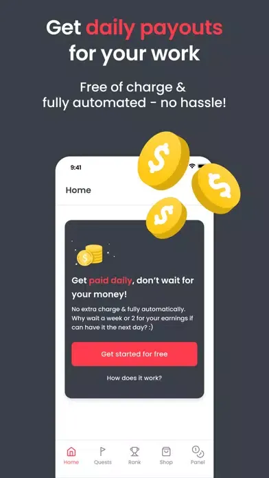 Скриншоты Appjobs: courier fleet partner