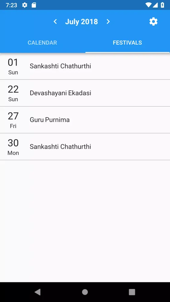 Hindu Festivals 2018 Screenshots