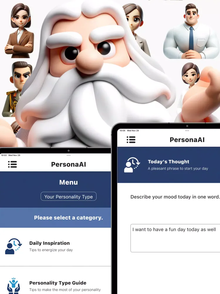 PersonaAI Screenshots