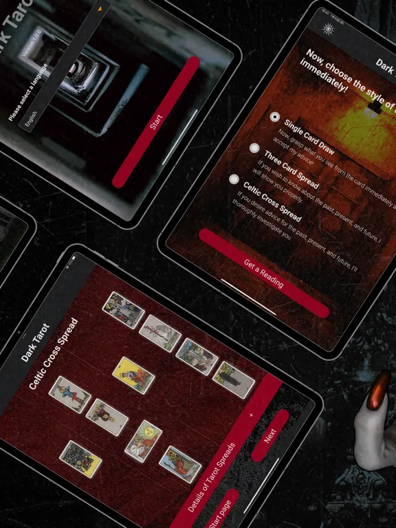DarkTarot - AI Future Readings iPad  Screenshots