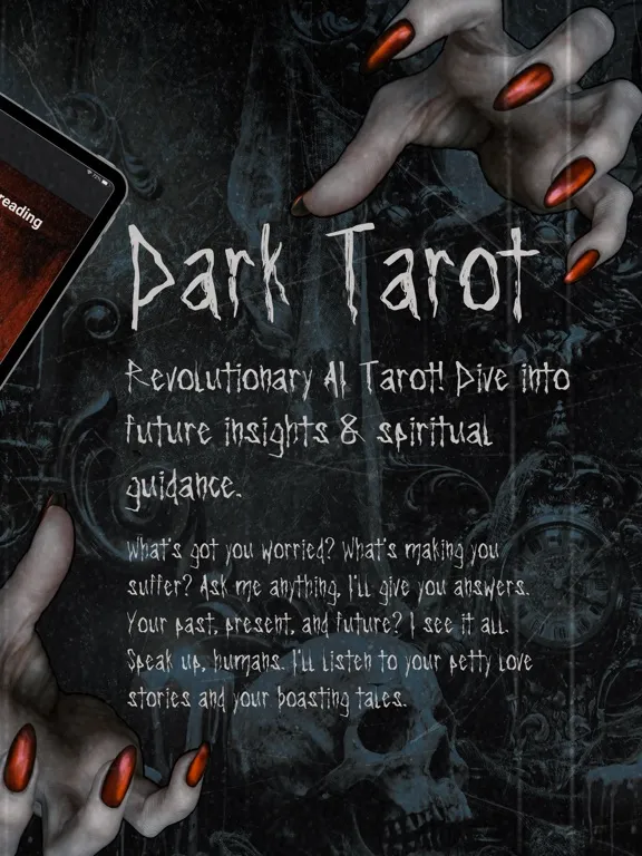 DarkTarot - AI Future Readings iPad  Screenshots