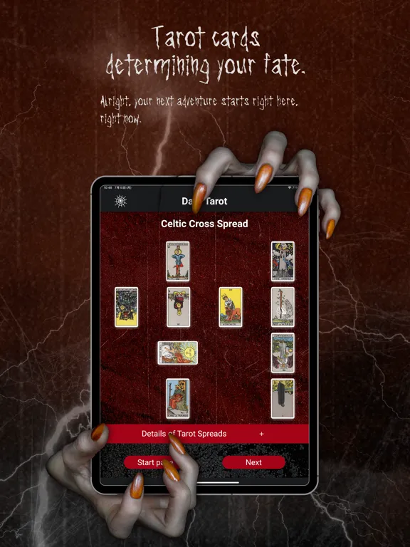 DarkTarot - AI Future Readings iPad  Screenshots