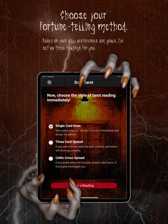 DarkTarot - AI Future Readings iPad  Screenshots