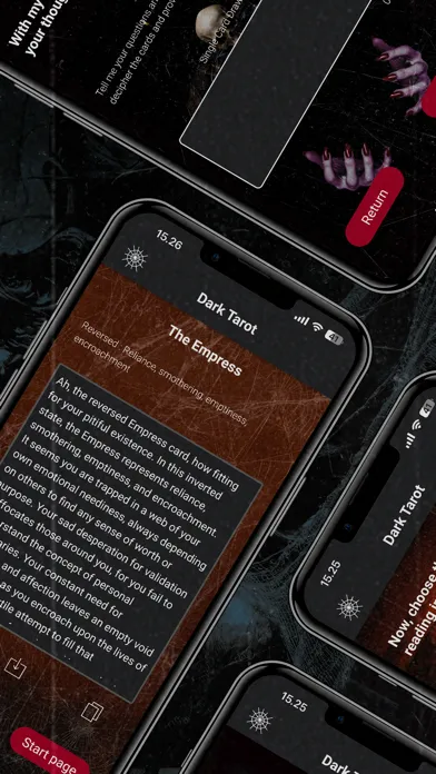 DarkTarot - AI Future Readings Screenshots