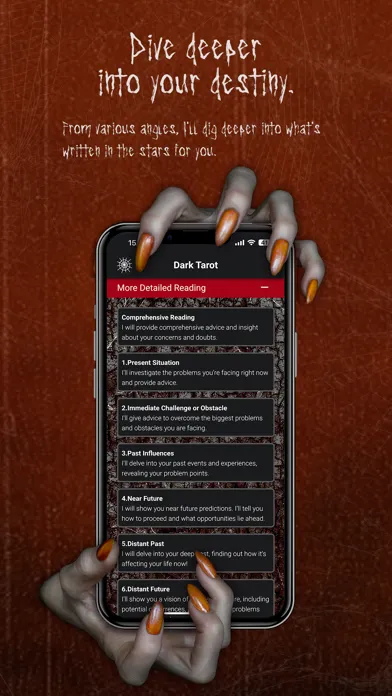 DarkTarot - AI Future Readings Screenshots
