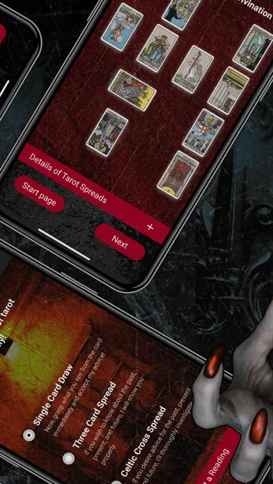 DarkTarot - AI Future Readings Screenshots