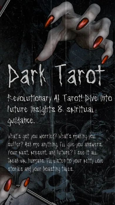 DarkTarot - AI Future Readings Screenshots