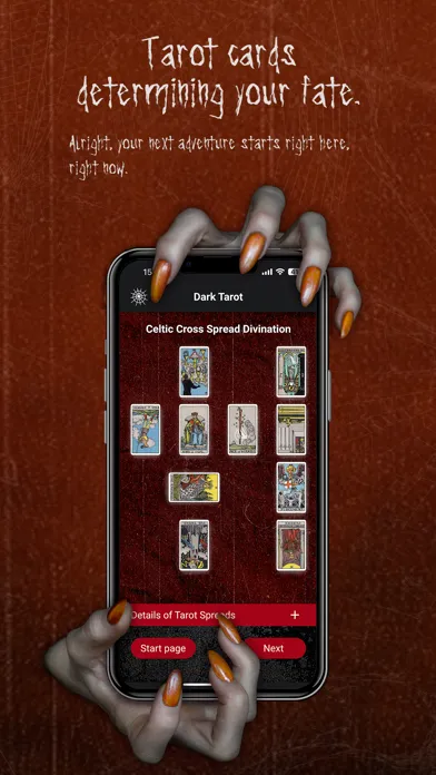 DarkTarot - AI Future Readings Screenshots