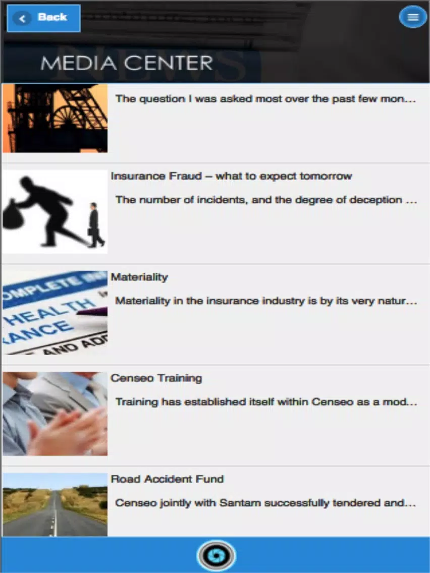 EOH Forensic Services iPad  스크린샷