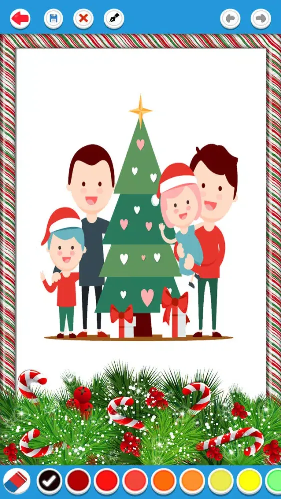 Ảnh chụp màn hình của Christmas Coloring Book Kid 2+