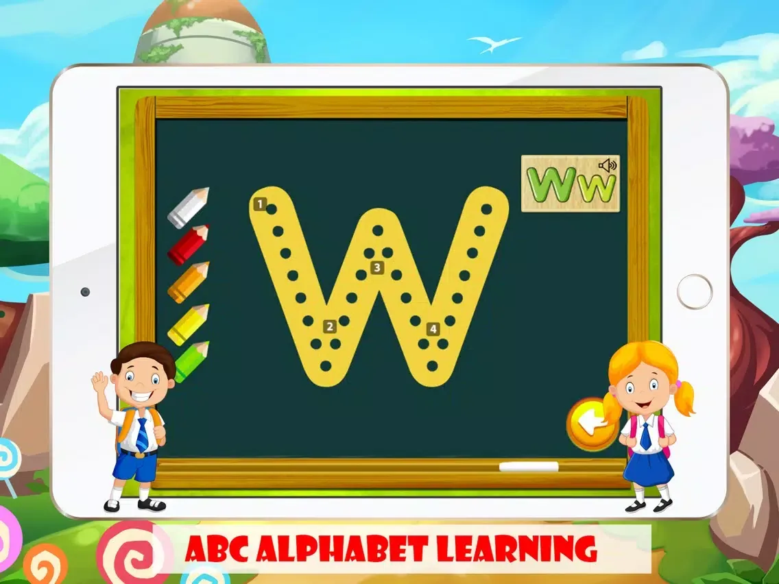 Скриншоты ABC Typing Learning Writing Dotted Alphabet Games iPad 