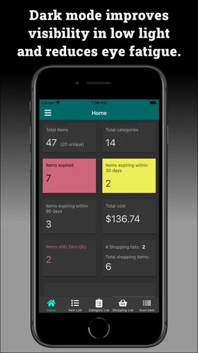 Capturas de tela do My Pantry Tracker